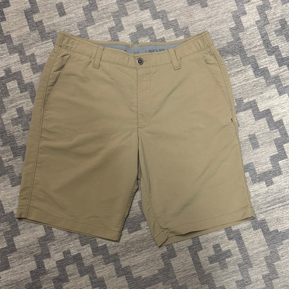 Under Armour Men's Khaki Flat Front Shorts